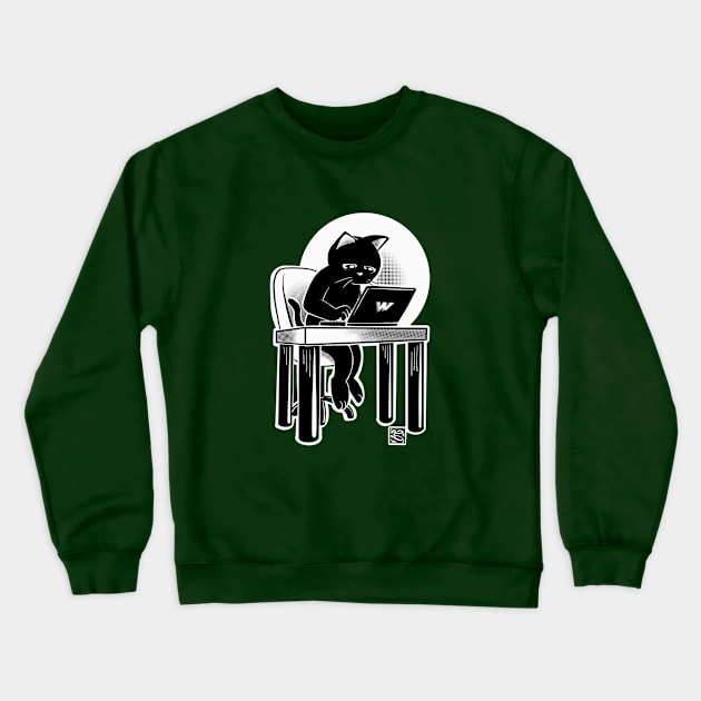 At work Crewneck Sweatshirt by BATKEI